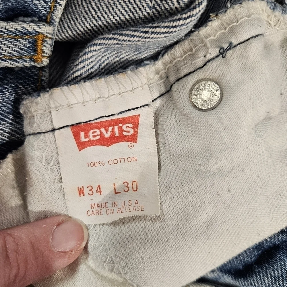 Levi's 80s Vintage 505 Orange Tab Jeans